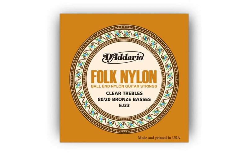 D'ADDARIO EJ32 - струны для акустической гитары EJ33 с шариками на конце